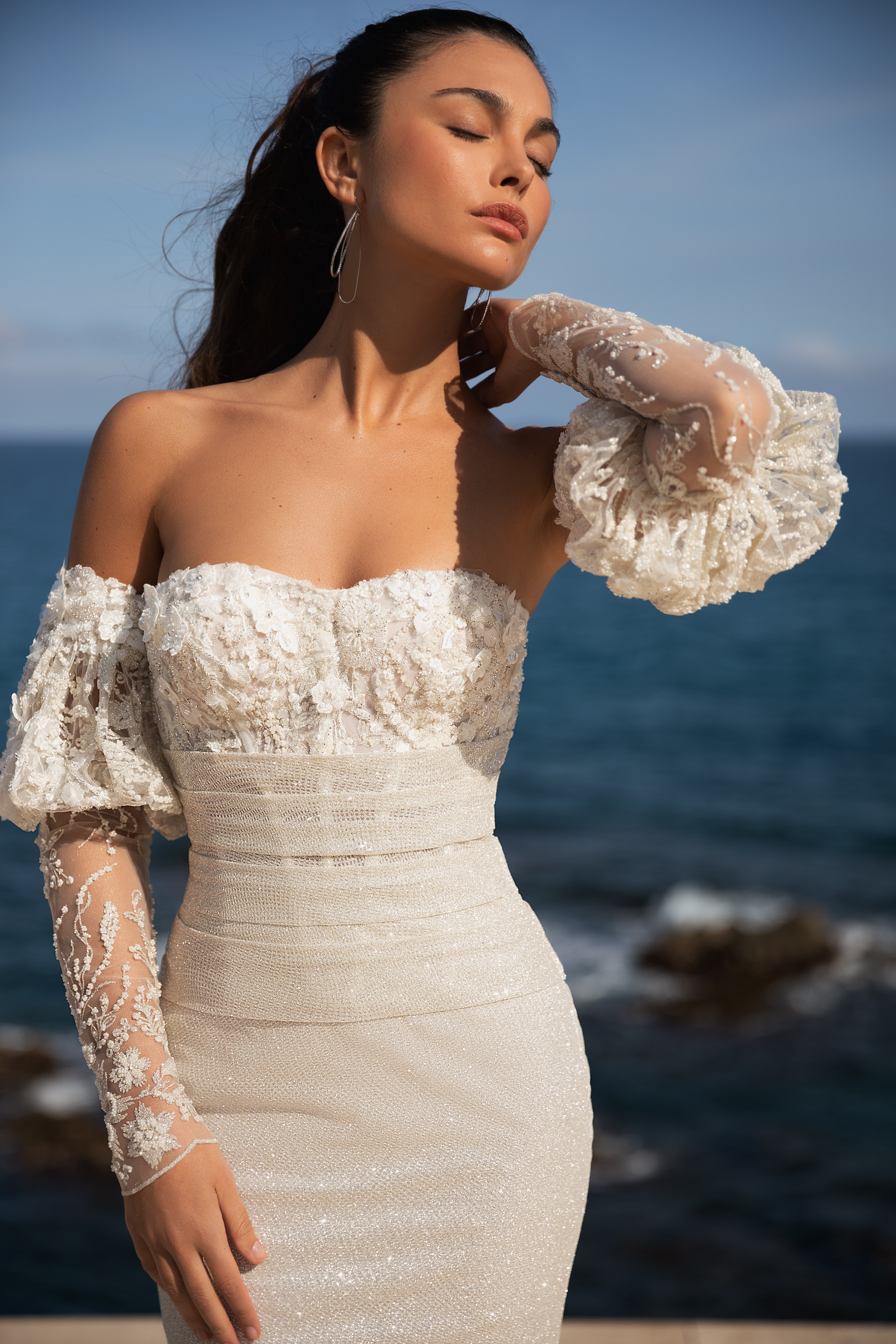 Detachable Sleeves for Wedding Dress by Yedyna