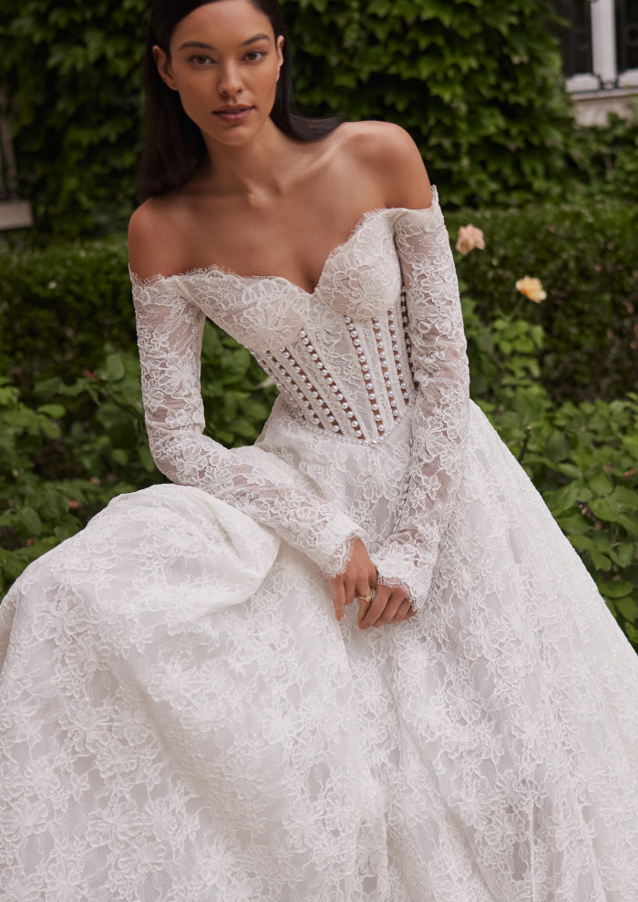 lace wraps for dresses Elegant Pure Half Sleeve Lace Wedding Wraps With Pure Color main image 0