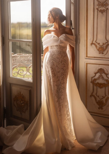 Detachable Skirt Wedding Dress | Wedding Dresses With Detachable Skirt by Yedyna Detachable Skirt Wedding Dress | Wedding Dresses With Detachable Skirt by Yedyna