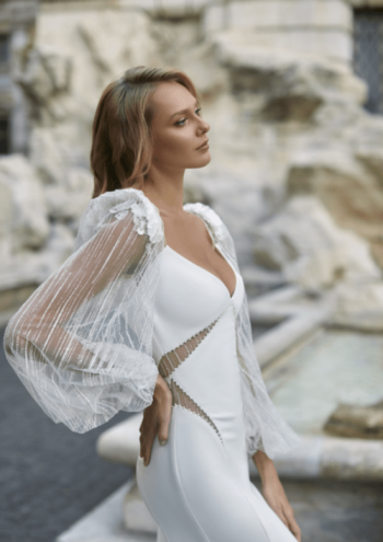 Crepe Wedding Dresses | Crepe Bridal Gown